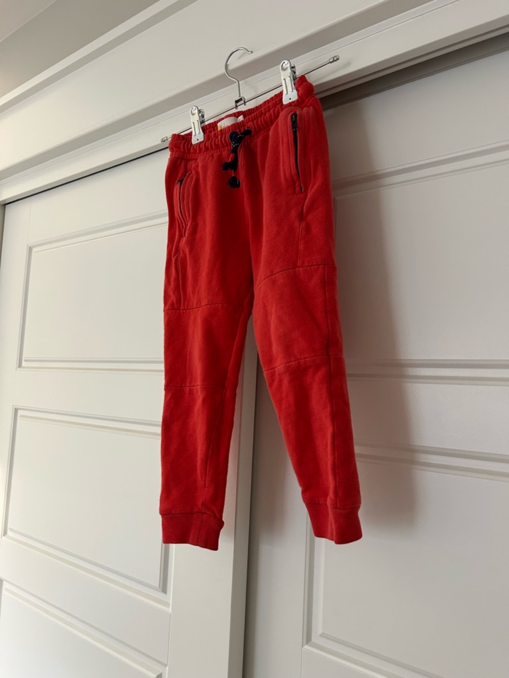 Boden Kids Red Fleece Jogger Pants - Cozy Pull-On Bottoms